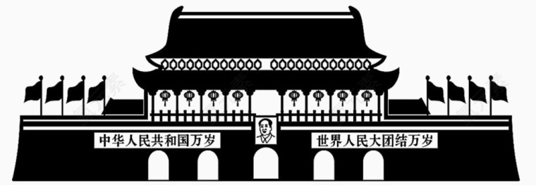 天安门前毛主席头像