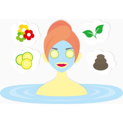 做SPA卡通人物形象和创意图标