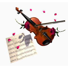 小提琴乐谱素材免抠