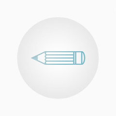 卡通教育学习用具铅笔素材