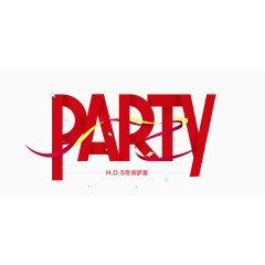 PARTY艺术字