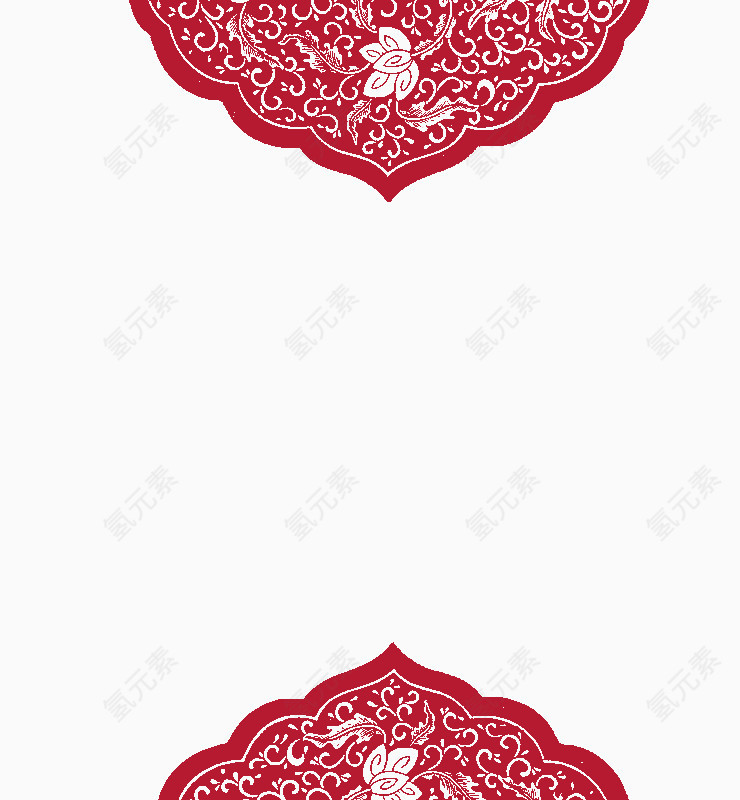 红色勾边图片