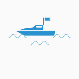 简约轮船素材装饰