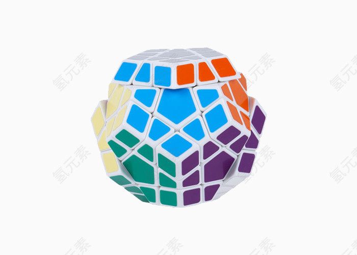 圣手魔方异形魔方五彩白底