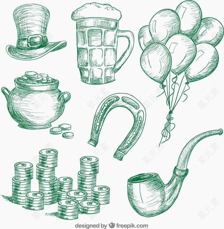 爱尔兰 度假 风格 管 绘图