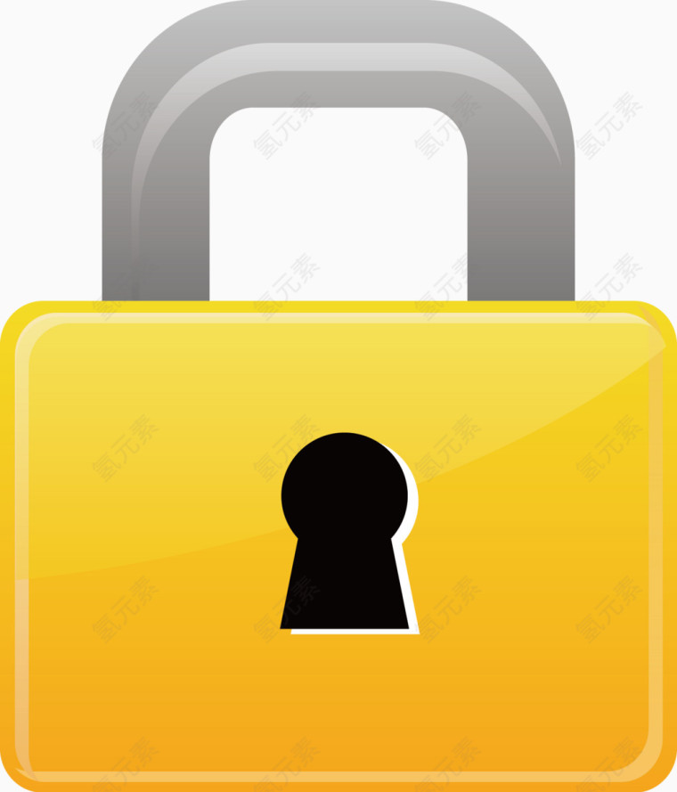 黄色大锁