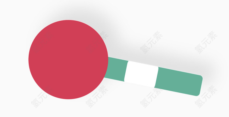 矢量红色罚球拍体育