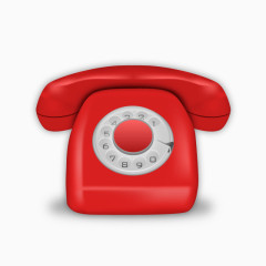 矢量红色电话
