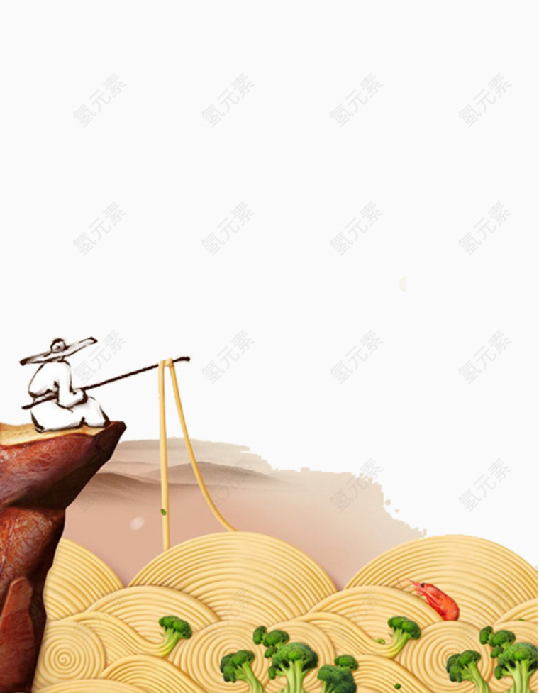 愚公吊面粉