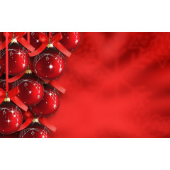 圣诞节红色挂饰背景