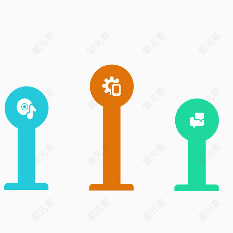 矢量创意温度计边框素材