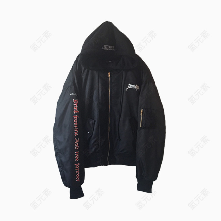 连帽棉服