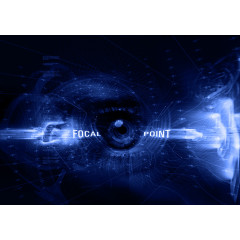 科技 未来 眼睛  深蓝