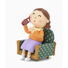 打电话的卡通人物