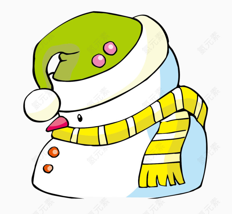 卡通雪人