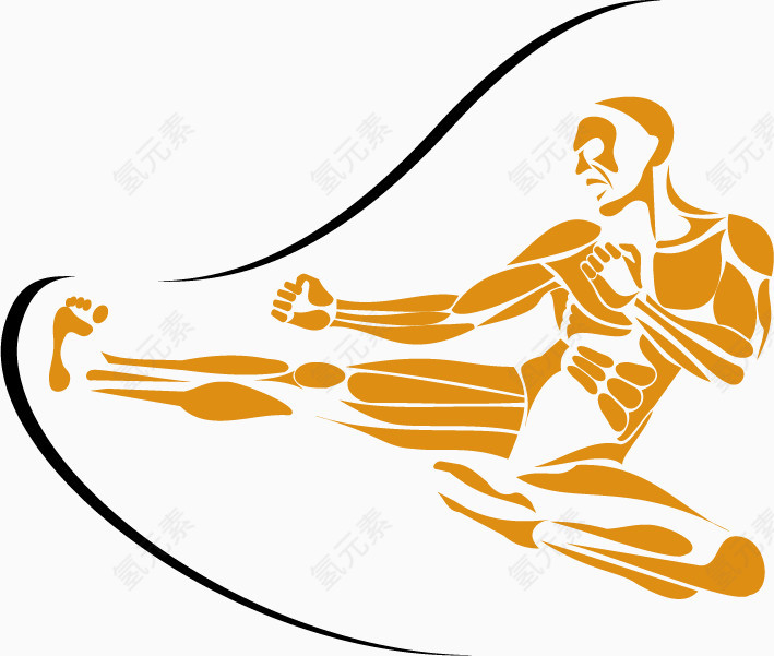 运动人物矢量素材