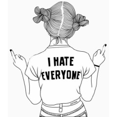 手绘运动风女孩