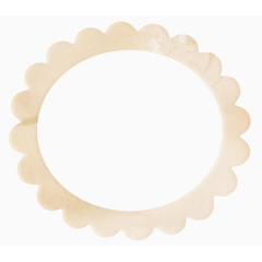 浅粉色圆形画框