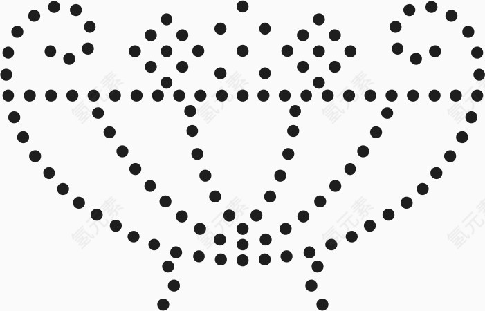 点线面构图底纹角花素材