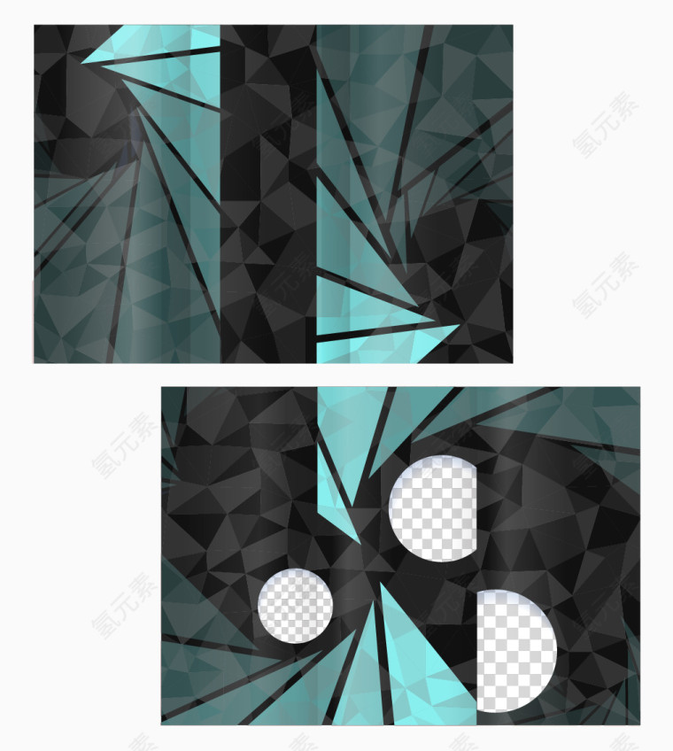 矢量创意画册图案设计素材