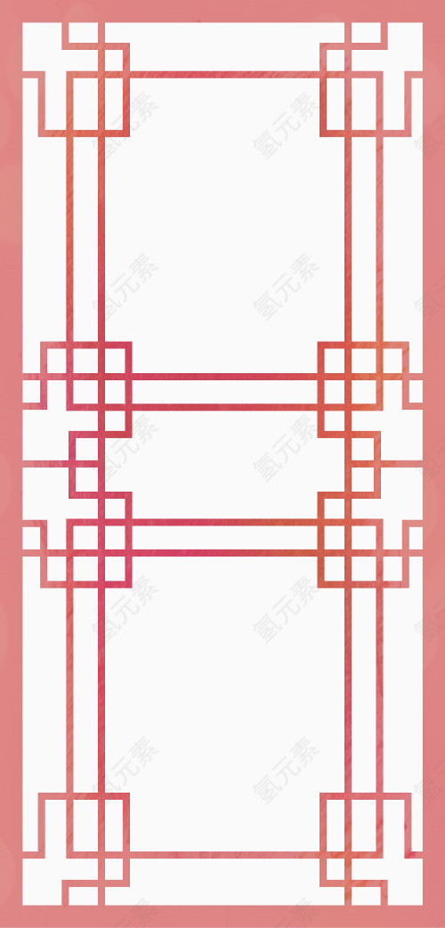 矢量复古门框