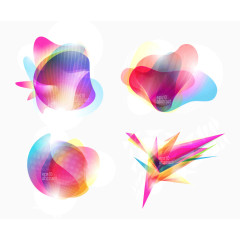 时尚幻彩渐变图形背景矢量素材