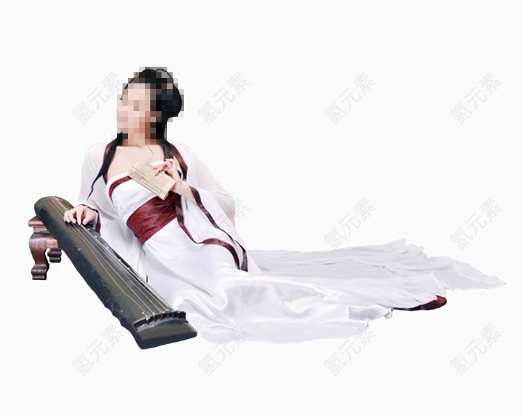 古装优雅温婉国风才女弹古筝