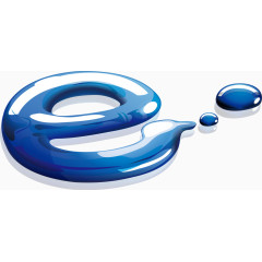 创意字母e矢量图