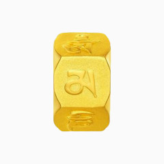周大福六字真言黄金转运珠