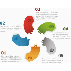 矢量箭头分类标签