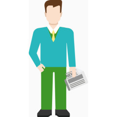 h5素材职场人男士