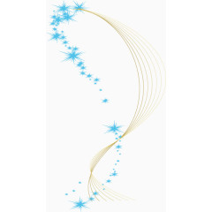 金色动态线条装饰矢量