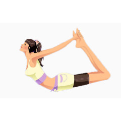 压腿拉伸做柔软运动的女人