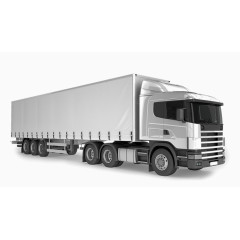 白色车辆运输车