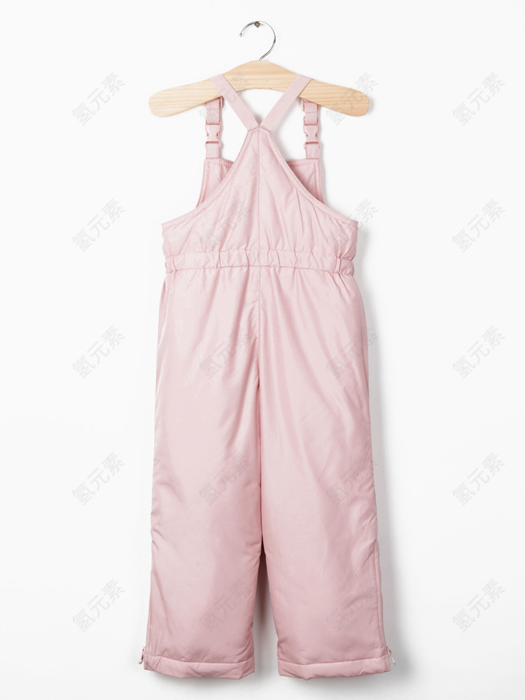 女幼童简洁风格纯色连体裤棉裤