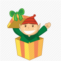 卡通圣诞礼物