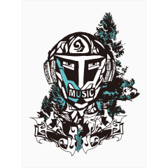 音乐人物机器人创意设计素材