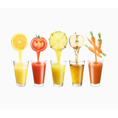 多种水果的水果汁