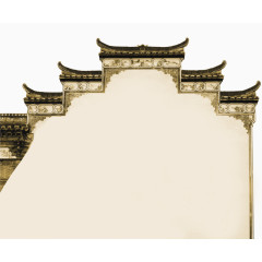 中国风黄色建筑物