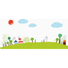 阳光明媚的城市