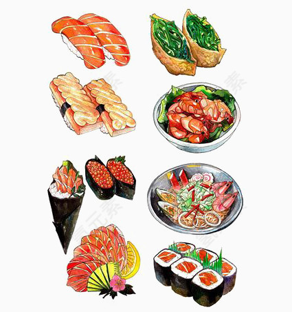 手绘日系料理