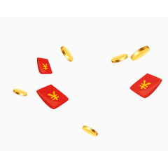 红包金币素材免抠