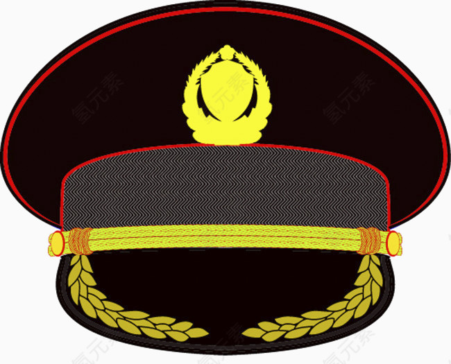 警官帽矢量素材