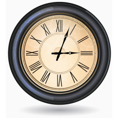 矢量手绘罗马数字时钟