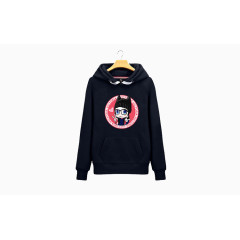 带帽套头学院风卫衣