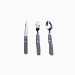 莱珍斯木把手鲍鱼刀叉勺套餐