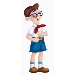 卡通小学生