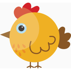 卡通可爱精美小鸡