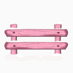 卡通手绘木质篱笆