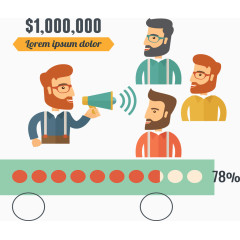 音量图形占比图示